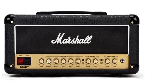 Marshall DSL20HR Guitar Amplifier Head 20 Watts Front View
