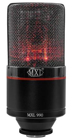 MXL 990 Large Diaphragm Condenser Microphone With LED Lights