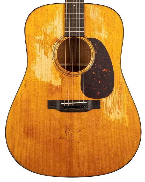 Martin D-18 StreetLegend Dreadnought Acoustic Guitar with Hardshell Case Body Angled View