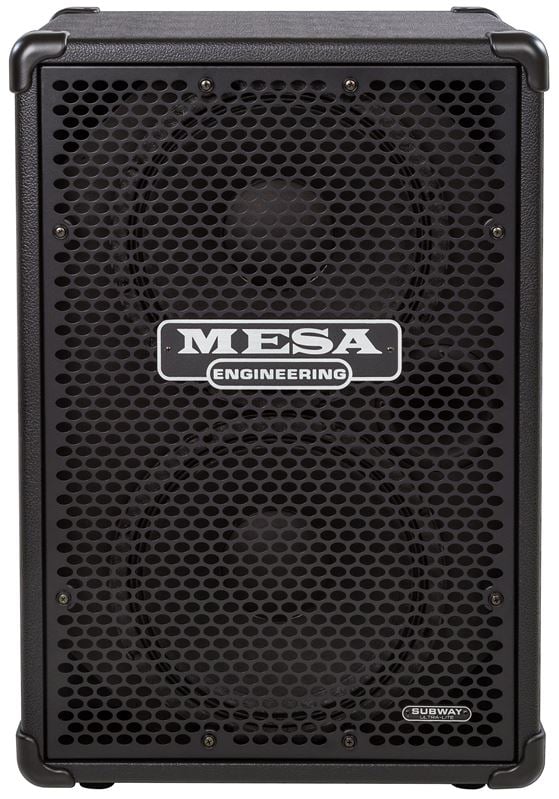 Mesa Boogie 2x12 Subway Ultra-Lite Bass Cabinet 800W Black Bronco Front View