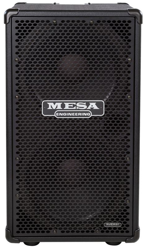 Mesa Boogie 2x15 Vertical Subway Ultra Lite Bass Cab 800 Watts Black Bronco Front View