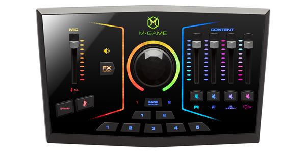 M-Game RGB Dual USB Streaming Mixer Front View
