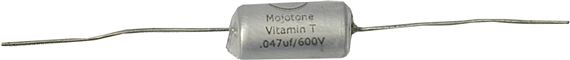Mojotone Vitamin T 047uf Oil Filled Guitar Tone Capacitor Body View
