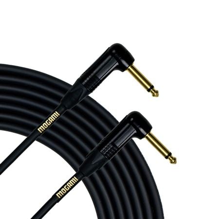 Mogami Gold Instrument Cable with Right Angled Ends