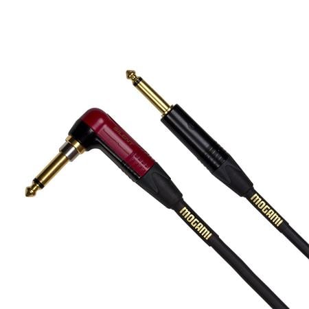 Mogami Gold Instrument Silent R Cable with Angled Silent Plug Front View
