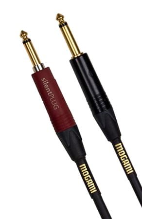 Mogami Gold Instrument Silent S Straight Cable with Silent Plug Front View