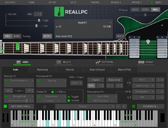 MusicLab RealLPC Guitar Plugin Download Front View