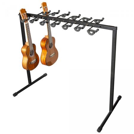 On Stage GS5012 12-Space Ukulele Rack Front View