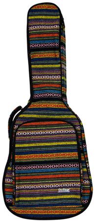 On Stage GBA4770S Striped Acoustic Guitar Bag Body Angled View