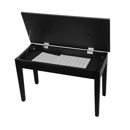 On Stage KB8904B Deluxe Piano Bench with Storage Compartment Front View