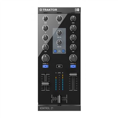 Native Instruments Traktor Kontrol Z1 DJ Mixer and Audio Interface Front View