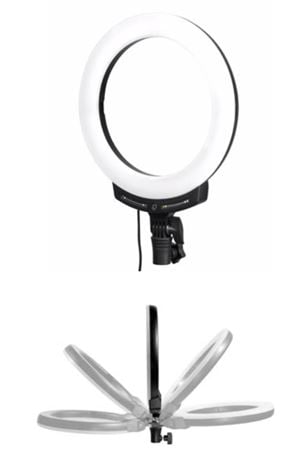 Nanlite Halo 10B Bicolor USB Powered Ring Light Front View