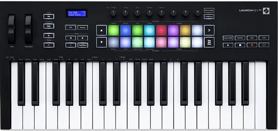 Novation Launchkey 37 MK3 USB Keyboard Controller Front View