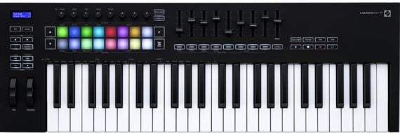 Novation Launchkey 49 MK3 USB Keyboard Controller Front View