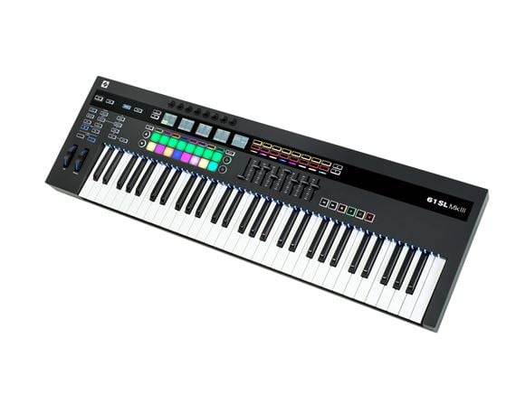 Novation 61 SL MK3 61-Key Controller with Sequencer Front View