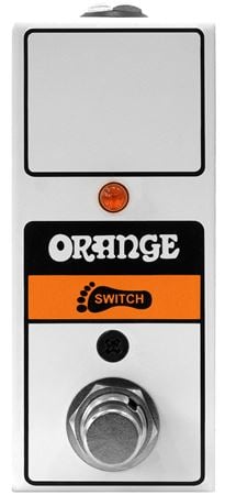 Orange Single Button Mini Footswitch Front View