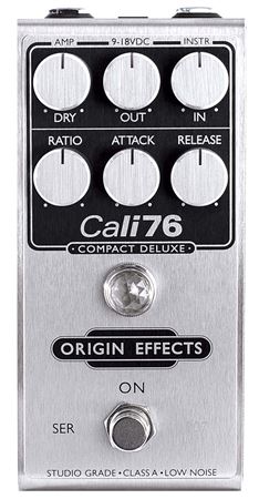 Origin Effects Cali76 Compact Deluxe Compressor Pedal Front View