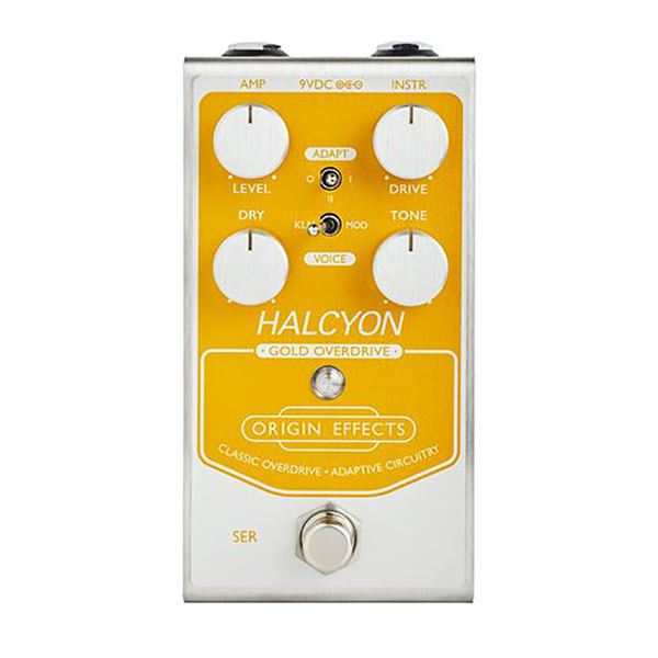 Origin Halcyon Gold Overdrive Pedal Front View