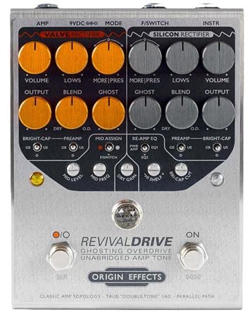 Origin Effects RevivalDRIVE Overdrive Pedal Front View