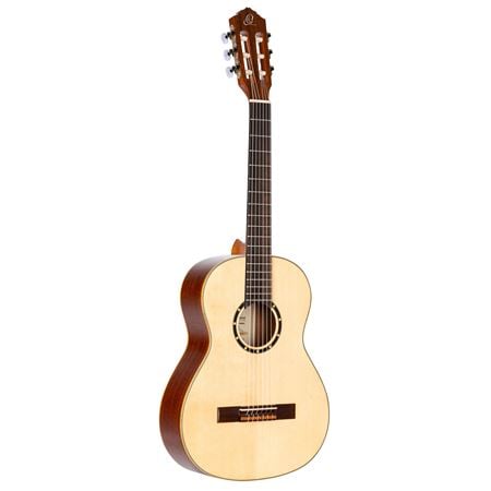 Ortega R121 3/4 Size Gloss Nylon String Acoustic Guitar with Gigbag Front View