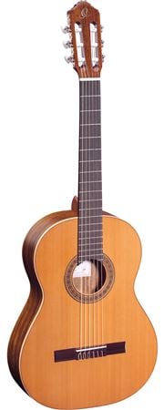 Ortega R220 Gloss Nylon String Acoustic Guitar with Gigbag Front View