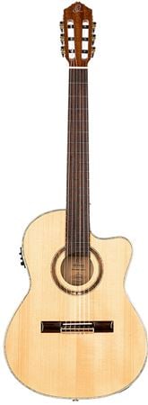 Ortega RCE138T4 Nylon String Acoustic Electric Guitar with Gig Bag Front View