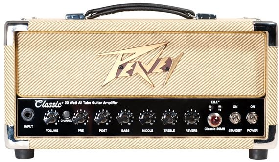 Peavey Classic 20 MH Mini Head Guitar Amplifier Front View