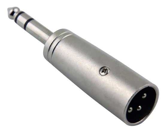 Pig Hog PA-XMTM1 XLR M to 1/4-Inch TRS M Adapter Front View