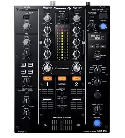 Pioneer DJM450 DJ Mixer Front View