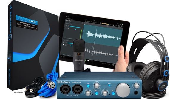 PreSonus AudioBox iTwo Studio Recording Package