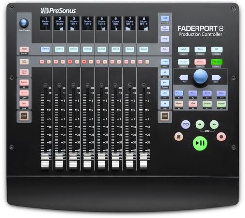 PreSonus FaderPort 8 8 Channel DAW Mix Computer Production Controller Front View