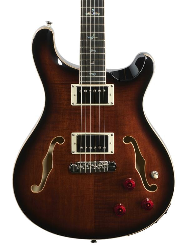 PRS SE Hollowbody II Piezo Electric Guitar with Case Body View