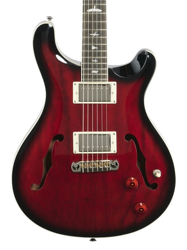 PRS SE Hollowbody Standard Electric Guitar with Case Body View