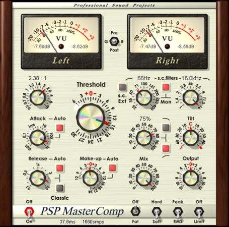 PSP Audioware MasterComp Compressor Audio Plugin Download
