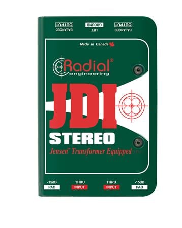Radial JDI Stereo Passive DI Direct Box