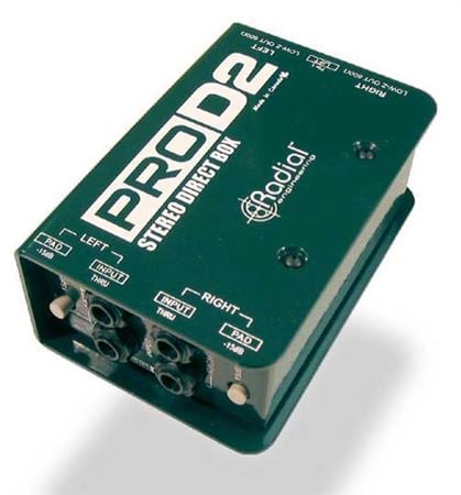 Radial Pro D2 Stereo Passive Direct Box Front View