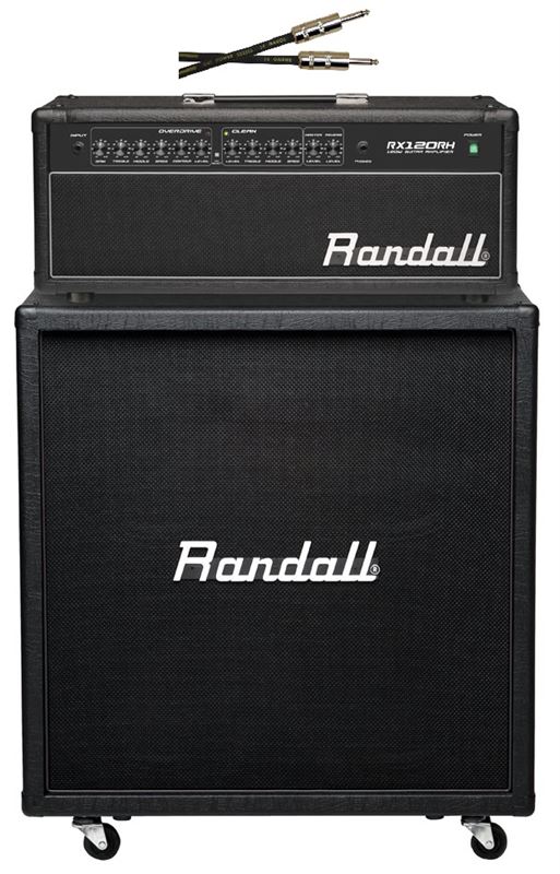 Randall RX120H Head with RX412 Cabinet Half Stack 120 Watt Front View