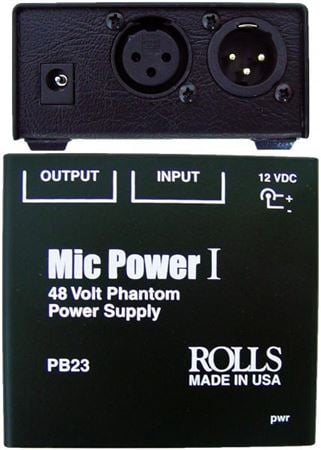 Rolls PB23 Mic Power I Phantom Power Supply