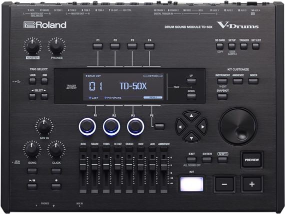 Roland TD50X V-Drums Sound Module Front View
