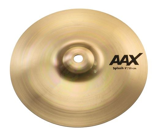 Sabian AAX 8 Inch Splash Cymbal  Brilliant Finish Front View
