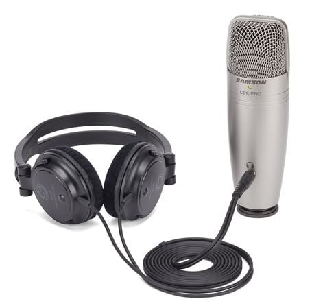 Samson C01U Pro HD USB Studio Mic Recording Pack with Headphones