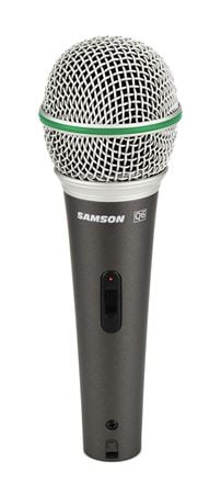 Samson Q6 Neodymium Dynamic Supercardioid Handheld Vocal Microphone Front View