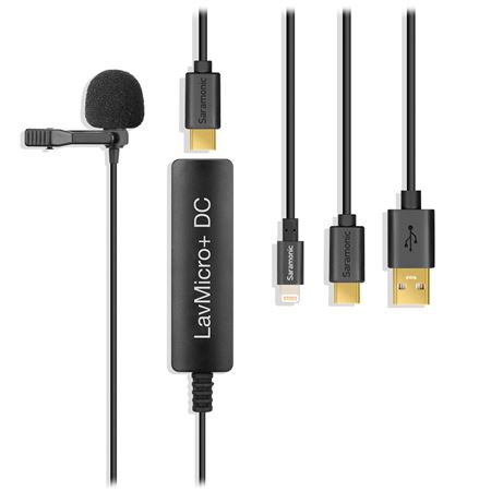 Saramonic LavMicro Plus DC Lavalier Microphone Front View