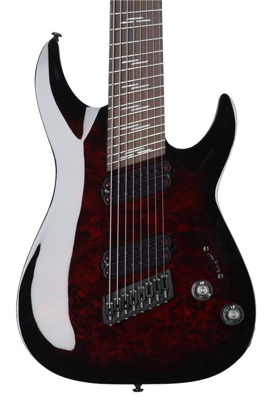 Schecter Omen Elite-8 Multiscale 8-String Guitar Body View