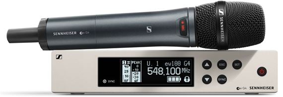 Sennheiser Evolution G4 100 Handheld  835S Vocal Wireless System Front View