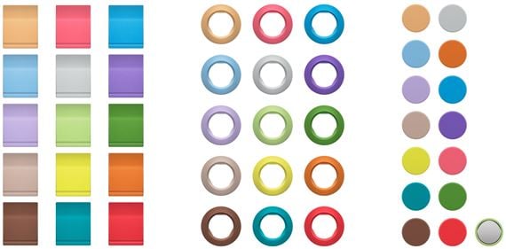 Sennheiser EW-D Color Coding Set Magnetic Color Indicators