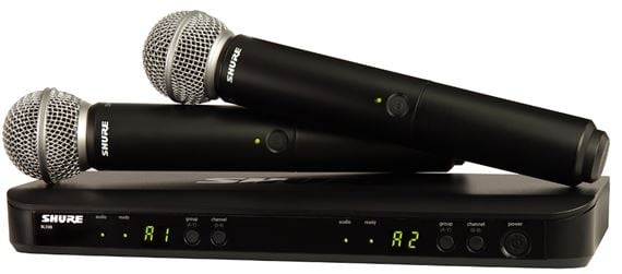 Shure BLX288SM58H10 Dual SM58 Wireless System Front View