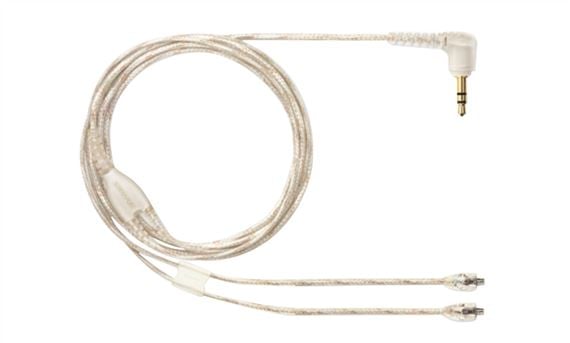 Shure Clear Replacement Earphone Cable with MMCX Connectors Front View