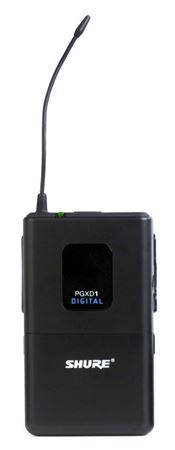 Shure PGXD1 Digital Wireless Bodypack Transmitter Front View