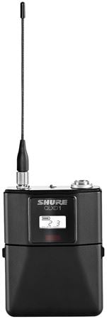 Shure QLXD1 Bodypack Transmitter Only Front View